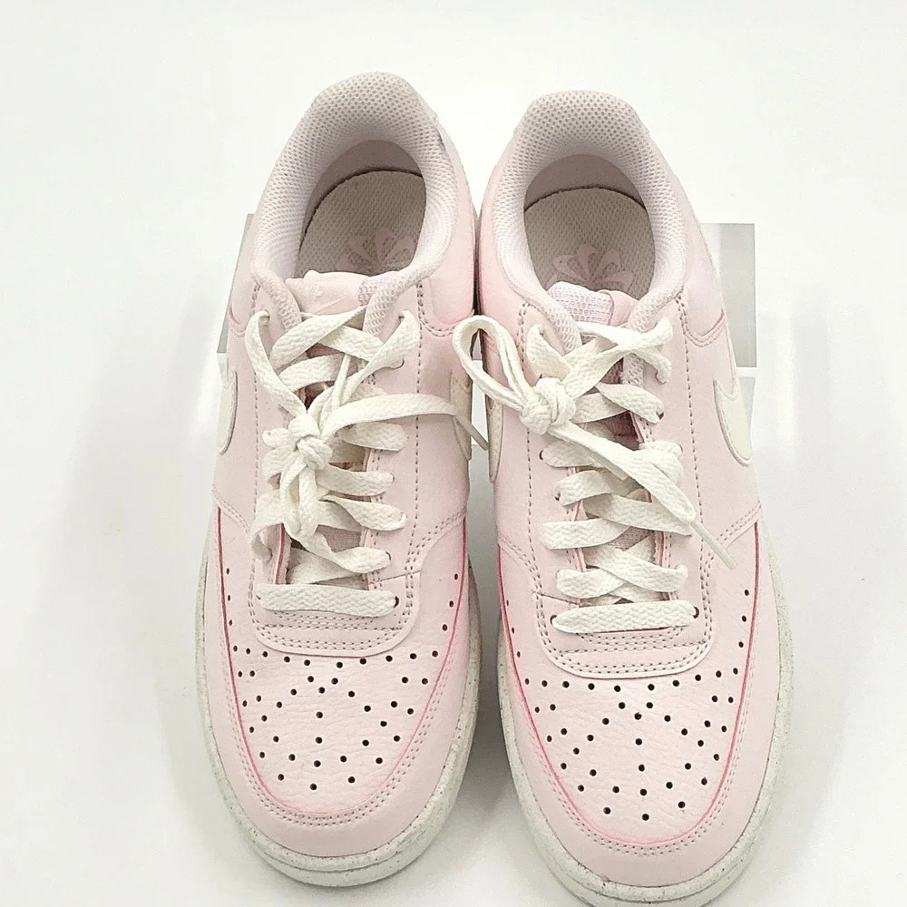 Nike Size 7.5 Court Vision Low Next Nature Pearl Pink Sail NEW Sneakers $85